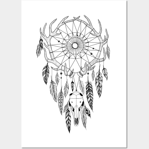 Boho Dreamcatcher Wall Art by fears